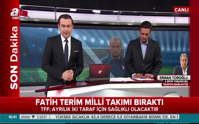 Fatih Terim bırakmadı görevden aldılar
