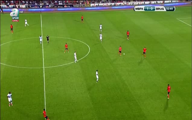 Medipol Başakşehir 2 - 0 Club Brugge 34' (Visca)