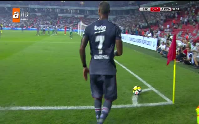 Beşiktaş'ın penaltı beklediği pozisyon