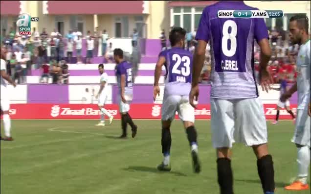 Sinopspor: 1 - Yeni Amasyaspor: 1