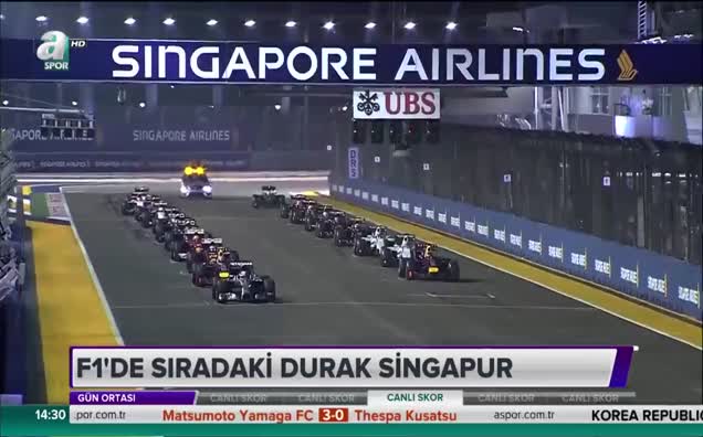 F1'de sıradaki durak Singapur