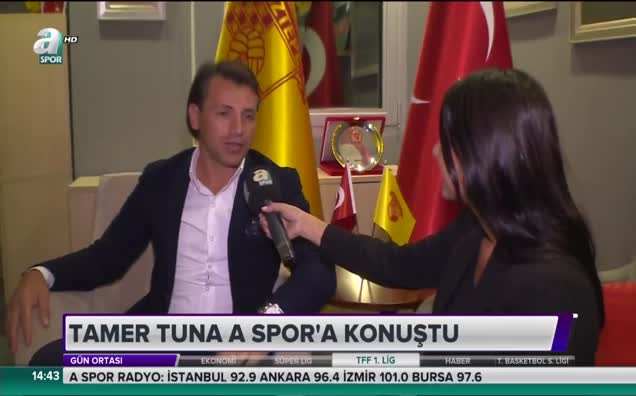 Göztepe Teknik Direktörü Tamer Tuna A Spor'a konuştu
