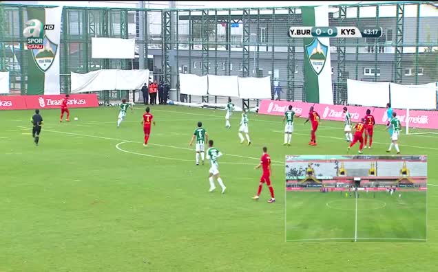 Yeşil Bursa: 0 - Kayserispor: 1