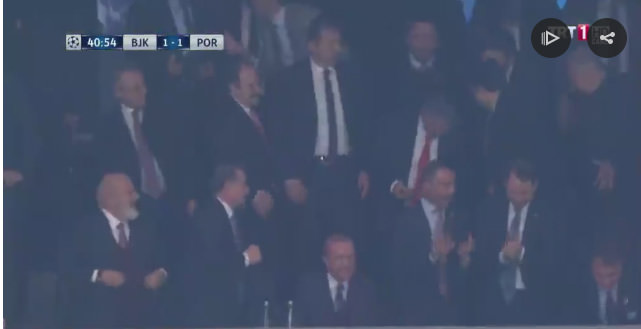 Cumhurbaşkanı Erdoğan gole böyle sevindi