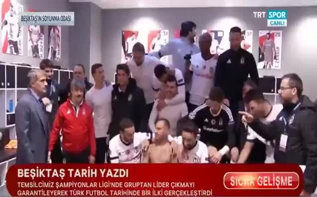 Beşiktaş soyunma odasında büyük coşku!