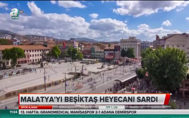 Malatya'yı Beşiktaş maçı heyecanı sardı