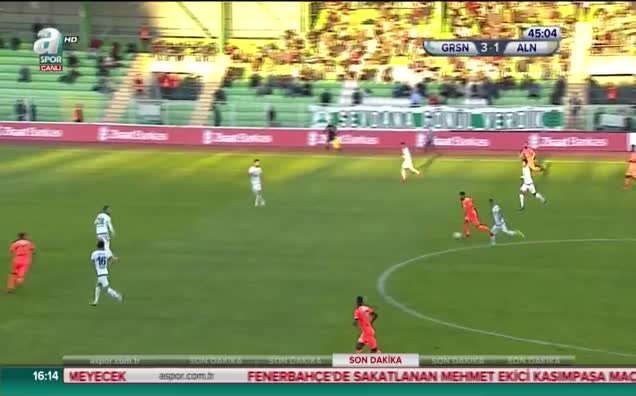Giresunspor: 3 - Alanyaspor: 2