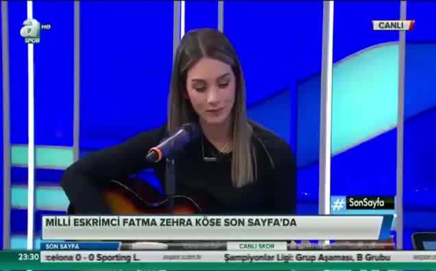 Eskrimin altın kızı Fatma Zehra Köse sesiyle büyüledi