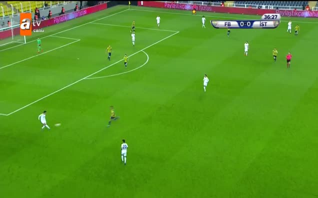 Fenerbahçeli futbolcuların penaltı beklediği pozisyon