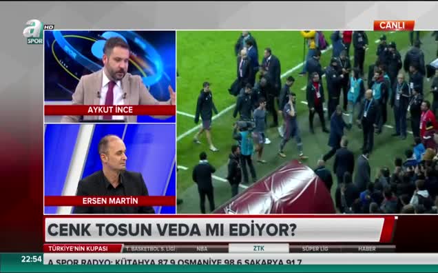 "Şenol Güneş'in Cenk Tosun'a veda bakışı"