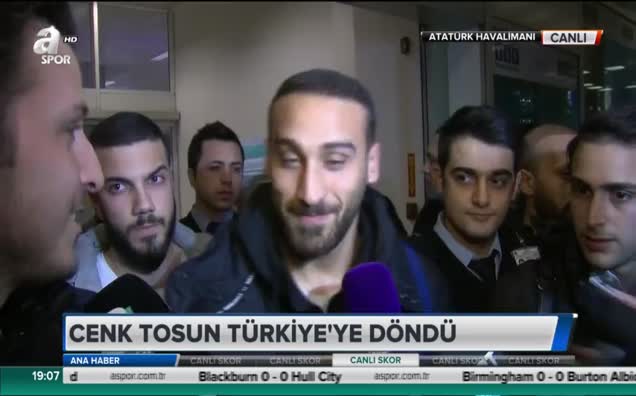 Cenk Tosun Türkiye'ye döndü!