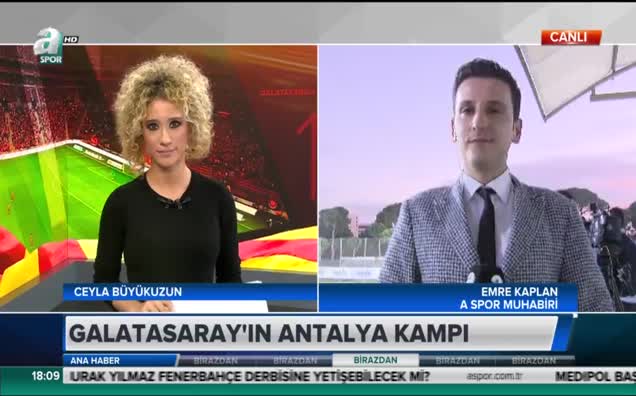 Hasan Şaş, Galatasaray antrenmanında