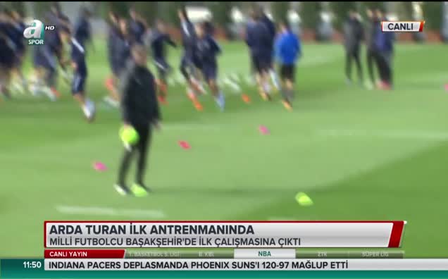 Arda Turan ilk antrenmanında