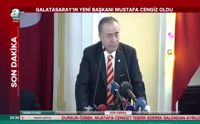 Mustafa Cengiz'in zafer konuşması