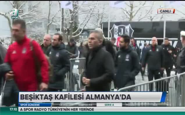 Beşiktaş kafilesi Almanya'ya gitti