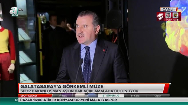 Bakan Bak, G.Saray Müzesi'nin açılış törenine katıldı