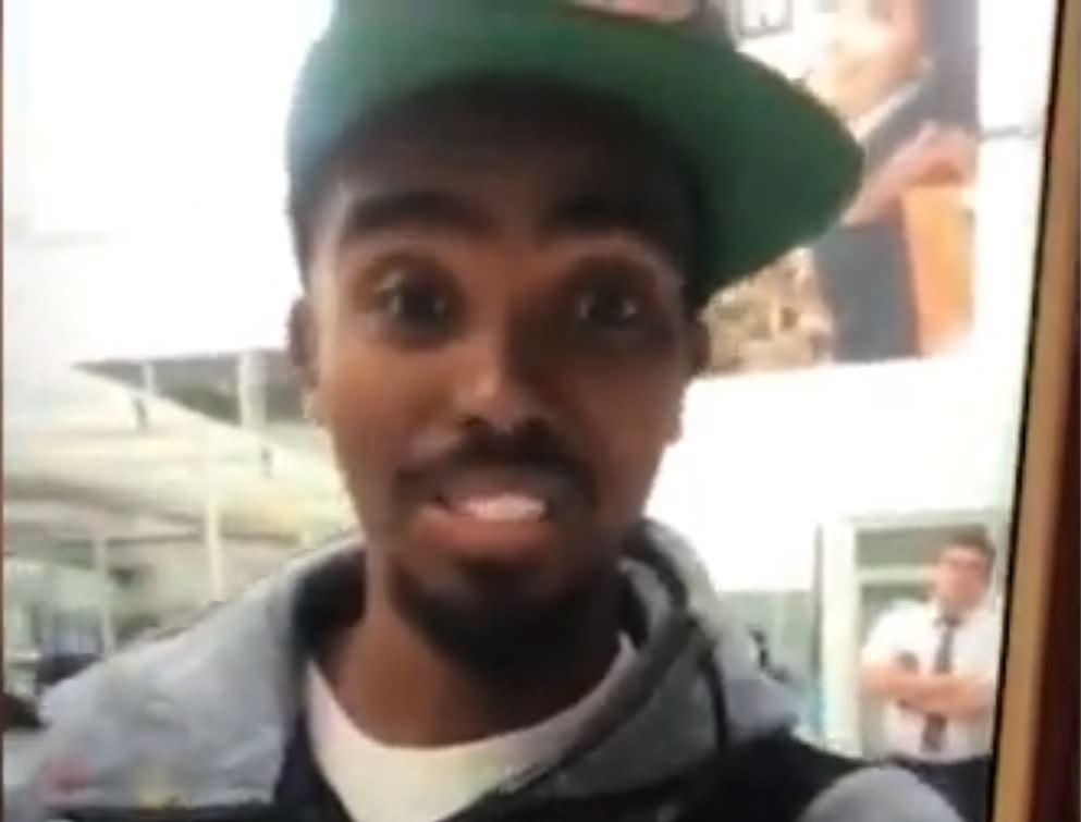 Mo Farah'a Almanya'da şok hareket